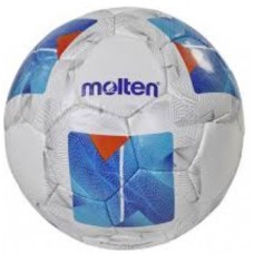 М'яч футбольний Molten №5 F5N1710, білий-синій, код: 4570031013165