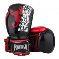 Боксерські рукавиці PowerPlay чорні карбон 14 унцій, код: PP_3007_14oz_Black
