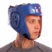 Шолом боксерський професійний шкіряний Aiba Velo XL, синій, код: 3081_XLBL-S52