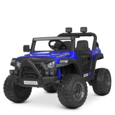 Дитячий електромобіль Bambi Jeep, двомісний, синій, код: M 4625EBLR-4-MP