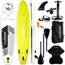 Надувна SUP дошка Thunder Planet з веслом, 3200х760х150 мм, лимоний, код: SUP-PLANET-LIME