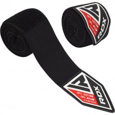 Бинти для боксу RDX WX Professional Boxing Hand Wraps 4.5 м, чорний, код: HWX-RB+