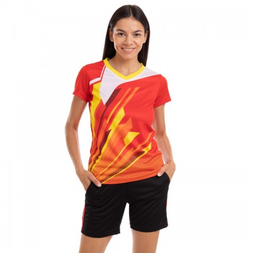 Форма волейбольна жіноча PlayGame Lingo XL, ріст 160-165, червоний, код: LD-P812_XLR