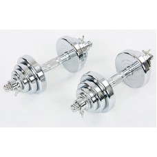 Гантелі розбірні хромовані BioGym 2х10 кг, код: TA-8055-20 Гантелі розбірні хромовані BioGym 2х10 кг, код: TA-8055-20