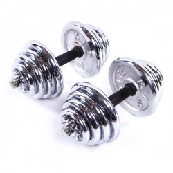 Гантелі хромовані BioGym 2х20 кг, код: 80003-40-WS