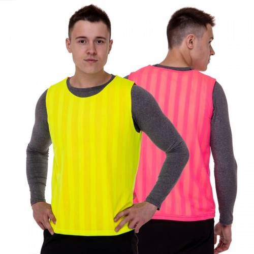 Манишка для футболу двостороння PlayGame лимонний-рожевий, код: CO-0791_YP Манишка для футболу двостороння PlayGame лимонний-рожевий, код: CO-0791_YP