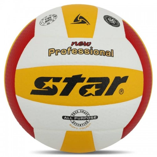 М"яч волейбольний Star New Professional №5, жовто-червоний-білий, код: VB315-34-S52