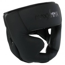 Шолом боксерський з повним захистом та підшоломником Maxxmma L-XL, чорний, код: GBH03_LXLBK