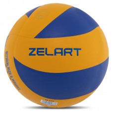 М"яч волейбольний Zelart Ukraine №5 клеєний, жовтий-синій, код: VB-7700_YBL