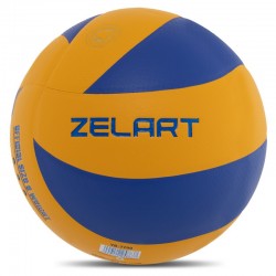 М"яч волейбольний Zelart Ukraine №5 клеєний, жовтий-синій, код: VB-7700_YBL