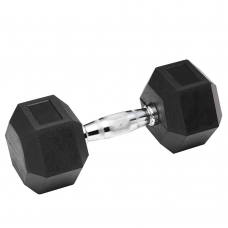 Гантель гексогональна обгумована Stein 1х55 кг, чорний, код: DB3020-55-ST Гантель гексогональна обгумована Stein 1х55 кг, чорний, код: DB3020-55-ST