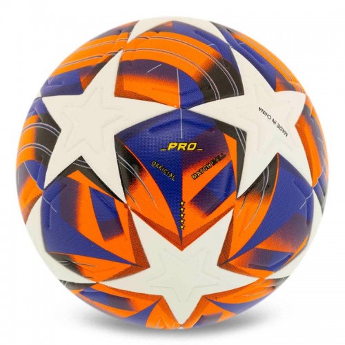 М"яч футбольний PlayGame №5 PU, помаранчевий-білий, код: FB-4993_OR