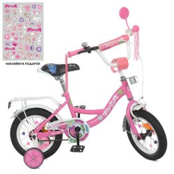 Велосипед дитячий Profi Kids Blossom d=12, рожевий, код: Y12301N-MP