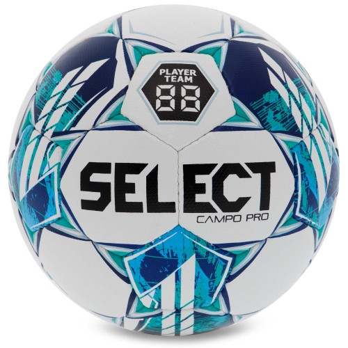 М"яч футбольний Select Campo Pro V23 №4, білий-зелений, код: CAMPO-PRO-4WGR