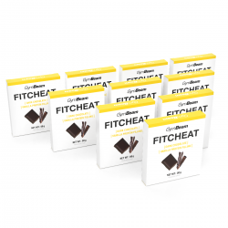 Протеїновий шоколад GymBeam Fitcheat 10х80 г, темний шоколад-ваніль, код: 8588007570266-10