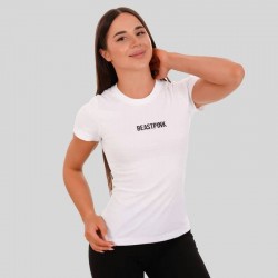 Футболка жіноча спортивна BeastPink Daily White M, білий, код: 220423-GB