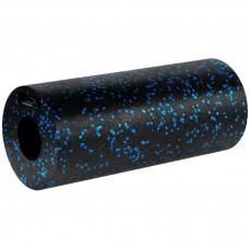 Масажний ролик (роллер) гладкий PowerPlay EPP Foam Roller 330х140 мм, чорний-синій, код: PP_4347_Blue_(33x14)