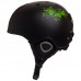 Шлем горнолыжный с механизмом регулировки Moon S-L/53-61 см, черный-салатовый, код: MS-6289_BKLG-S52