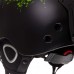 Шлем горнолыжный с механизмом регулировки Moon S-L/53-61 см, черный-салатовый, код: MS-6289_BKLG-S52