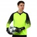 Воротарські рукавиці Soccermax розмір 8, чорний-лимонний, код: GK-4315_8BKY