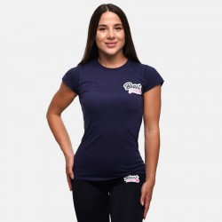 Футболка жіноча спортивна BeastPink Navy XL, темно-синій, код: 217325-GB