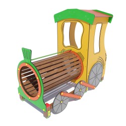 Гімнастичний комплекс Miros "Паротяг-2" 2140х1130х1910 мм, код: DIO421.1 HDPE