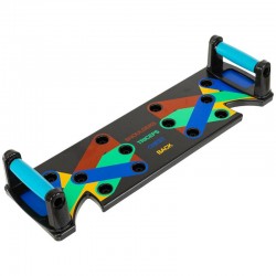 Дошка для віджимань з упорами 12в1 FitGo 600x180х20мм, чорний, код: FI-6187-12