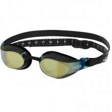 Окуляри для плавання дорослі райдужні лінзи Yingfa чорний, код: Y689AF-V_BK