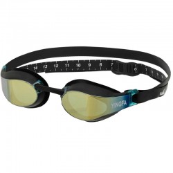 Окуляри для плавання дорослі райдужні лінзи Yingfa чорний, код: Y689AF-V_BK