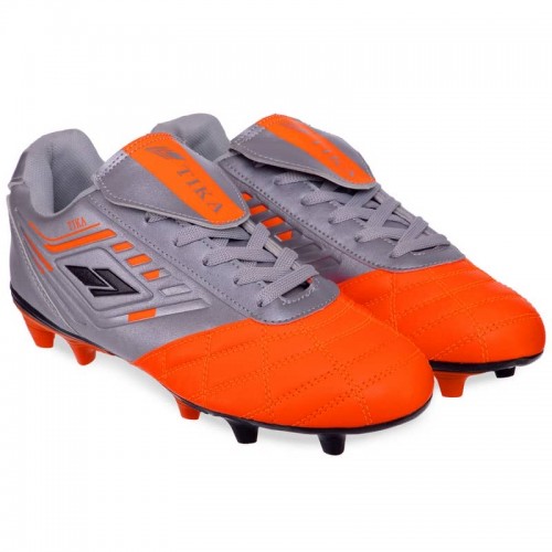 Бутси футбольні Tika розмір 42 (26,5см), помаранчевий-сірий, код: 2004-40-45_42OR Бутси футбольні Tika розмір 42 (26,5см), помаранчевий-сірий, код: 2004-40-45_42OR