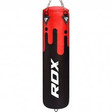 Боксерський мішок RDX Leather Black/Red 1.5 м, 45-55 кг, код: 40276