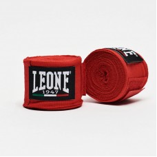 Бинти боксерські Leone Red 4,5м, червоний, код: 500002-RX