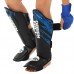 Захист гомілки та стопи дитячий Муай Тай, Кікбоксинг GreenHill L, чорний-синій, код: GH068_LBKBL