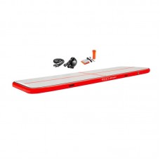 Мат гімнастичний надувний 4Fizjo Air Track Mat 6000x1000x150 мм, White/Red, код: P-5907739311801 Мат гімнастичний надувний 4Fizjo Air Track Mat 6000x1000x150 мм, White/Red, код: P-5907739311801