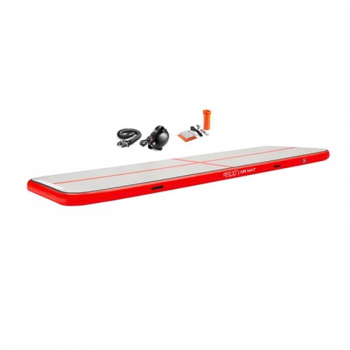 Мат гімнастичний надувний 4Fizjo Air Track Mat 6000x1000x150 мм, White/Red, код: P-5907739311801 Мат гімнастичний надувний 4Fizjo Air Track Mat 6000x1000x150 мм, White/Red, код: P-5907739311801