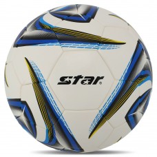 М"яч футбольний Star Exceed Plus PU, білий-синій, код: SB4045TB-S52
