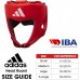 Шолом боксерський Adidas з ліцензією IBA L, червоний, код: 15559-1136