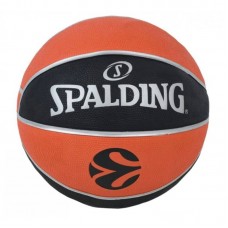 М"яч баскетбольний Spalding Euroleague TF-150 №5, помаранчевий-чорний, код: 689344411033