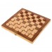 Шахи, шашки 2 в 1 дерев"яні на магнітах Pawnson 300x300 мм, код: X0027
