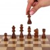 Шахи, шашки 2 в 1 дерев"яні на магнітах Pawnson 300x300 мм, код: X0027