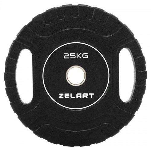 Блини диски CPU покриття 2 Handle металева втулка Zelart ø51мм, 25кг ,чорний, код: TA-3438-25