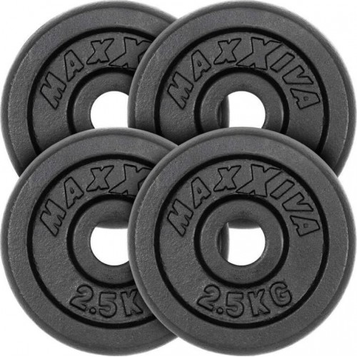 Набір дисків Maxxiva 4х2,5 кг, чорний, код: M-10085422-IN