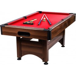 Більярдний стіл GamesPlanet Trendline Dawn 6ft + аксесуари коричневий-червоний, код: M-10162389-IN