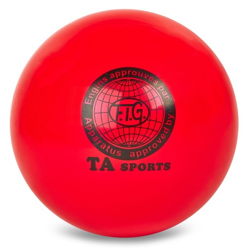 М"яч для художньої гімнастики SP-Sport 20см, червоний, код: BA-GB75_R-S52