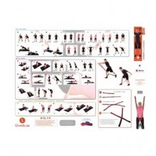 Постер із вправами для еспандера Sveltus Rubberfit, код: SLTS-0581