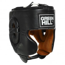 Шолом боксерський в мексиканському стилі шкіра Green Hill M, чорний, код: BO-0575_MBK