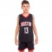 Форма баскетбольна підліткова PlayGame NB-Sport NBA Houston 13 S (10-13 років), 140-150см, чорний-червоний, код: BA-0968_LBKR