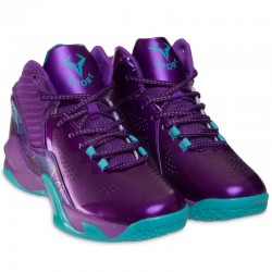 Кросівки для баскетболу Jdan розмір 38 (24см), фіолетовий-бірюзовий, код: OB-9903-3_38VN