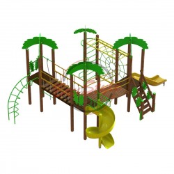 Дитячий ігровий комплекс Miros "Острів" 7190x5070x3640 мм, код: DIO808.4