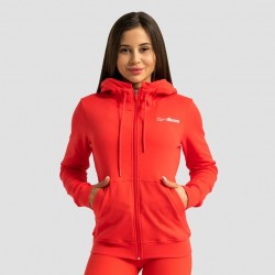 Толстовка жіноча на блискавці GymBeam Clothing Limitless L, яскраво-червоний, код: 221124-GB